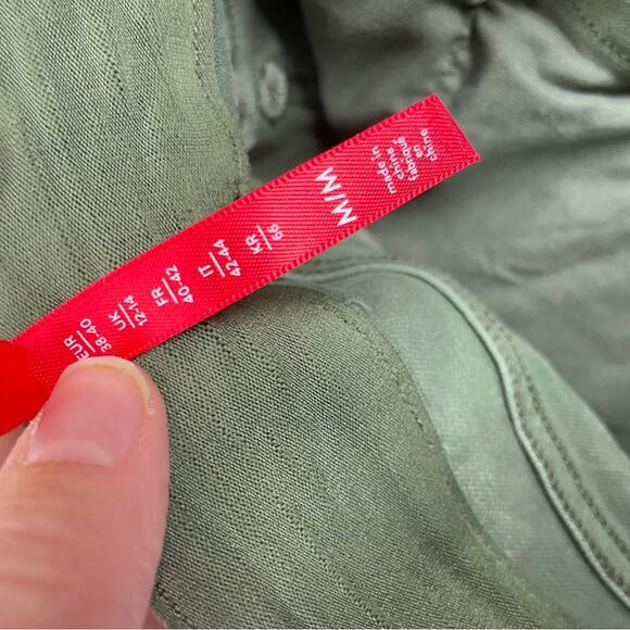 Spanx Green Cargo Skinny Jeans High Rise Womens M Denim Stretch Classic Fall - Picture 10 of 10